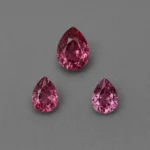 3 pieces of natural pink tourmaline set | 2.94 carats pairs