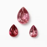 3 pieces of natural pink tourmaline set | 3.18 carats pairs