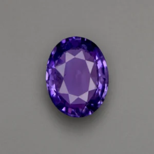 2.57 Ct Color Change Sapphire Gemstone – Purple, Heated, 7.5×9.5 mm