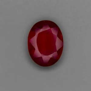 Natural Ruby (Lead Glass Filled) – 6 cts Oval 11x13 mm Treated Gemstone