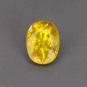 oval yellow sapphire Heated | vivid yellow sapphire