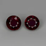 Natural Rhodolite Garnet Pair – Round Cut – 3 Carats