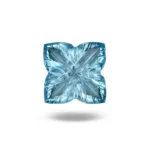 12 cts baby blue topaz curved in flower