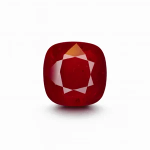 8.9 Carats Glass-Filled Ruby – 12x11 mm cushion Cut | Lead Glass Treated Ruby Gemstone