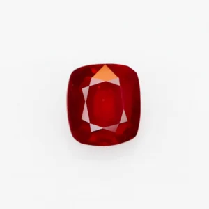 5.71 Carats Glass-Filled Ruby – 11x10 mm cushion Cut | Lead Glass Treated Ruby Gemstone
