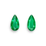 0.84 Ct Zambian Emerald Pair – Pear Cut Natural Loose Gemstones