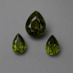 3 pieces of natural green tourmaline set | 3.26ct carats pairs