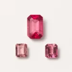 3 pieces octagon pink tourmalines set | 4 carats pairs
