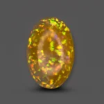 30 Ct Ethiopian White Opal with Golden Play of Color – 32×22 mm Natural Loose Opal