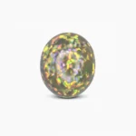 Natural Ethiopian White Opal with Play of Color – 11 Ct, 18×15 mm Loose Opal