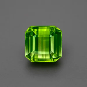 5.31carat octagon by color green Tourmaline