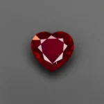 Natural heart shaped pigeon blood ruby