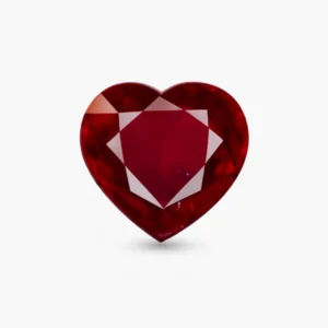 Natural heart shaped pigeon blood ruby