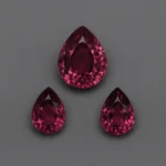 3 pieces of natural pink tourmaline set | 4.19 carats pairs