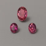 3 pieces of oval pink tourmalines set | 3.03 carats pairs