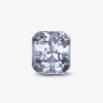 natural octagon 6.35 cts white Ceylon sapphire