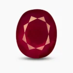 Lead Glass Filled Ruby – 40.82 Ct Oval Treated Natural Ruby, 25×21 mm Loose Stone