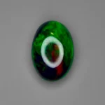 7.56 Ct Ethiopian Opal – Oval Cut Natural Loose Gemstone with Green & Red Play of Color