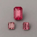 3 pieces octagon pink tourmalines set | 4 carats pairs