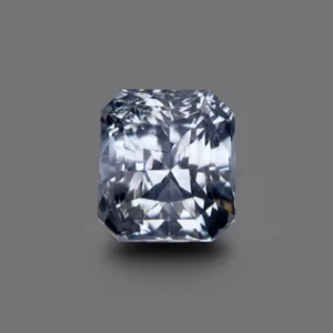 natural octagon 6.35 cts white Ceylon sapphire