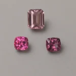 3 pieces of octagon pink tourmalines set | 3.23 carats pairs