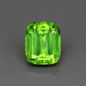 9.42ct natural rutile peridot cushion cut