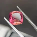 Natural Cushion Cut Pink Tourmaline from Afghanistan