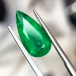 pear cut 6.5ct vivid green emerald