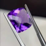 11.15 carats natural purple amethyst | cushion amethyst