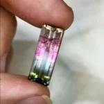 natural octagon watermelon tourmaline