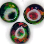 black opal round pair set | 3pcs opal set