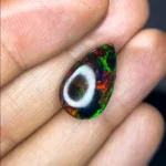 natural pear shaped Ethiopian black opal