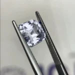 natural octagon 6.35 cts white Ceylon sapphire