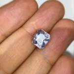 natural octagon 6.35 cts white Ceylon sapphire