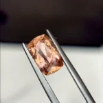 peach pink tourmaline 2.28 carats | cushion tourmaline