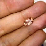 peach pink tourmaline 2.28 carats | cushion tourmaline