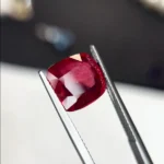 5.71 Carats Glass-Filled Ruby – 11x10 mm cushion Cut | Lead Glass Treated Ruby Gemstone