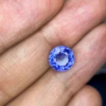 3.11 Carat Natural Tanzanite – Round Cut Blue Violet Tanzanite Gemstone