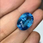15.81 Ct Swiss Blue Topaz – Oval Cut 18×13 mm Natural Loose Gemstone