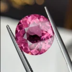 8.15 Ct Pink Tourmaline – Round Cut 14 mm Natural Loose Gemstone