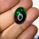 7.56 Ct Ethiopian Opal – Oval Cut Natural Loose Gemstone with Green & Red Play of Color