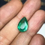 Natural Zambian Emerald 4.7 Carat | Pear Cut Loose Gemstone