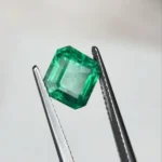 2.55 Ct Zambian Emerald – Square Octagon Cut Natural Loose Gemstone (8×7.5 mm)