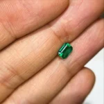 0.90 Ct Certified Zambian Emerald – Rectangular (octagon) Cut Loose Gemstone