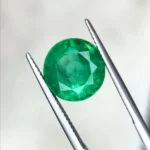 7.00 Ct Zambian Emerald – Round Cut 12 mm Natural Loose Gemstone