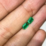1.11 Ct Zambian Emerald Pair – octagon Cut Natural Loose Gemstones