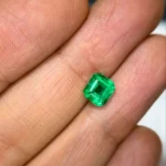 1.74Ct Certified Zambian Emerald – octagon Cut Loose Gemstone