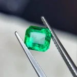 1.74Ct Certified Zambian Emerald – octagon Cut Loose Gemstone