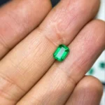 1.05 Certified Zambian Emerald – octagon Cut Loose Gemstone