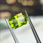 Pakistan Peridot Gemstone – 3.21 Ct Mixed Cut Lime Green Stone